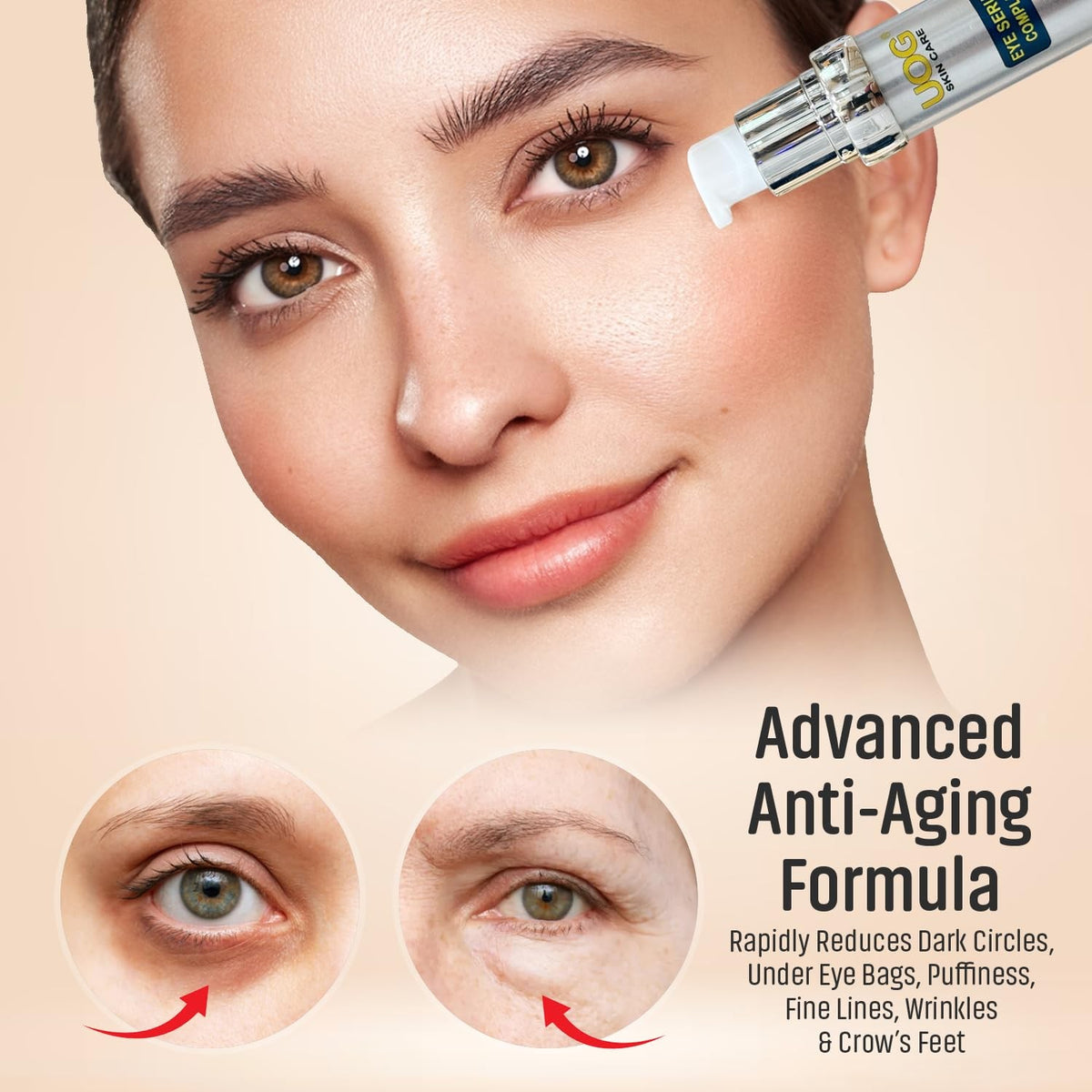 Eye Serum for Dark Circles Puffiness Wrinkles - 20ml Hydrating & Firming