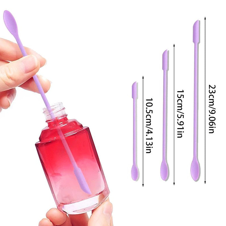 Silicone Cosmetic Spatula Set for Jars - Makeup and Skincare Tools