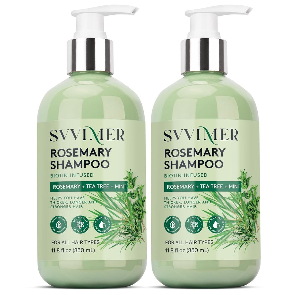 Volumizing Hair Thickening Shampoo with Tea Tree Oil & Biotin - 2 Pack