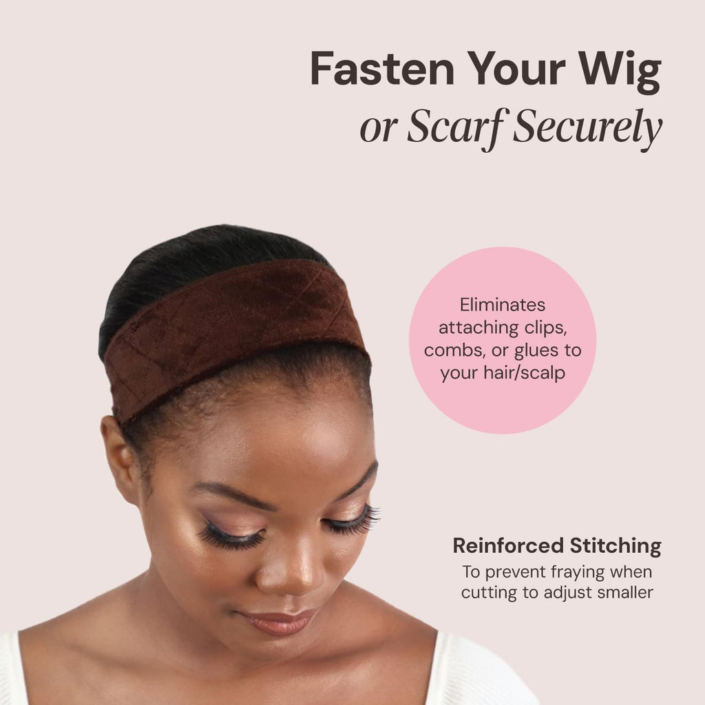 Adjustable Wig Grip Band Non-Slip Headband for Wigs - Comfortable, Glueless Fit