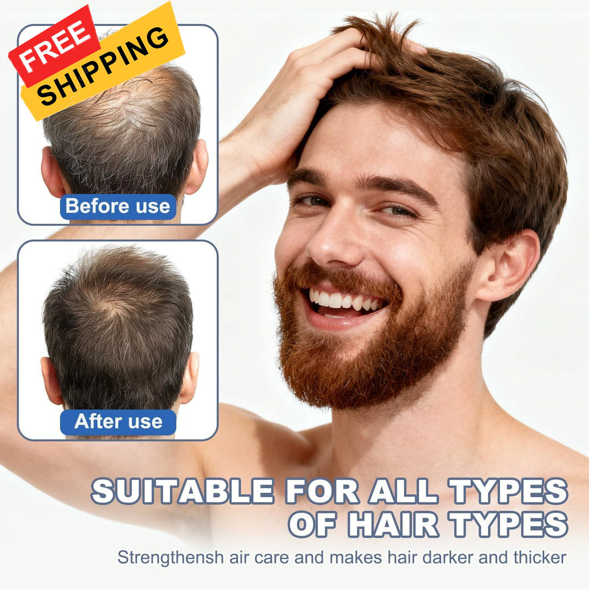 Men's Root Activator Shampoo - Strengthening & Nourishing, 6.8 Fl Oz