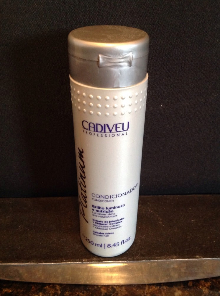 Cadiveu Platinum Conditioner for Blonde Hair 250ml - Nourishing & Tone Neutralizing