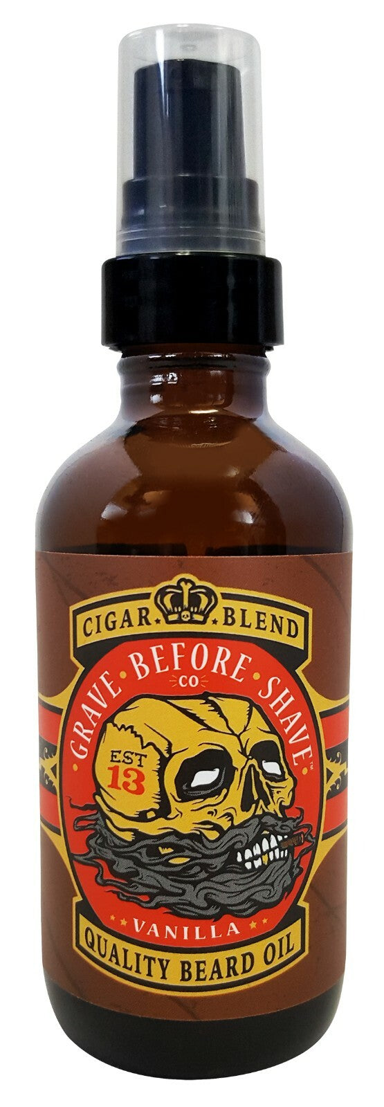 Cigar Scent Beard Oil - 4 Oz Natural Conditioner for Beard & Skin
