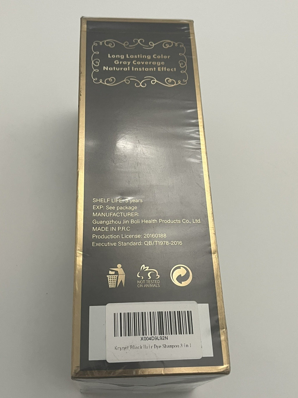 Herbal Black Hair Dye Shampoo 500ML - Instant Gray Coverage & Nourishing Herbal Formula