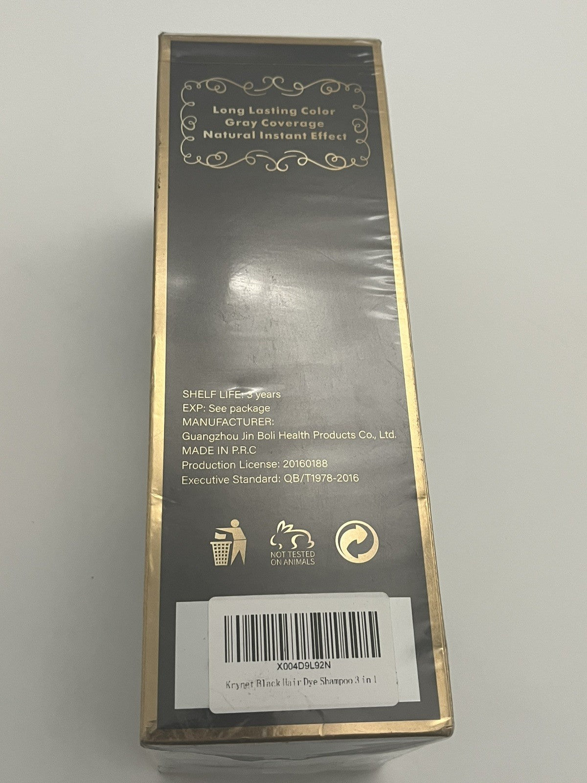 Herbal Black Hair Dye Shampoo 500ML - Instant Gray Coverage & Nourishing Herbal Formula