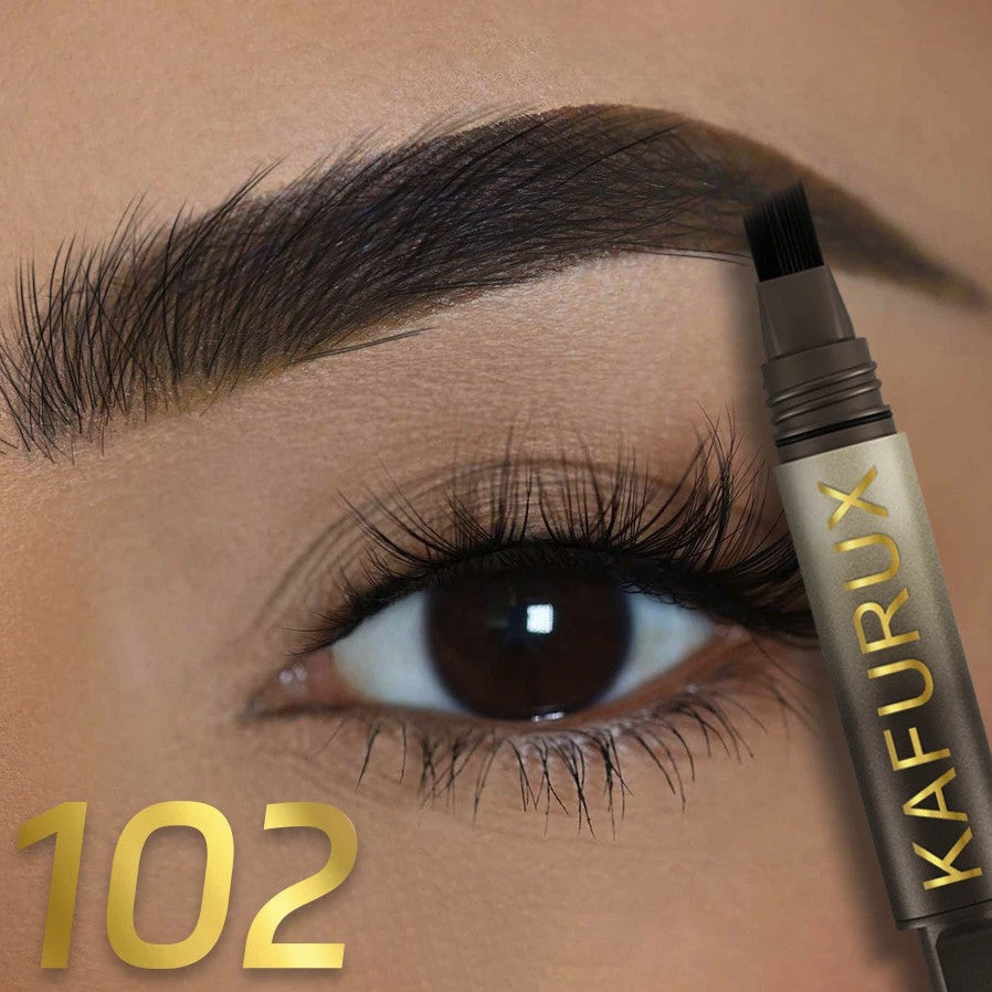 Waterproof 3D Eyebrow Pencil with Hair-Like Stroke Brush for Natural Definition