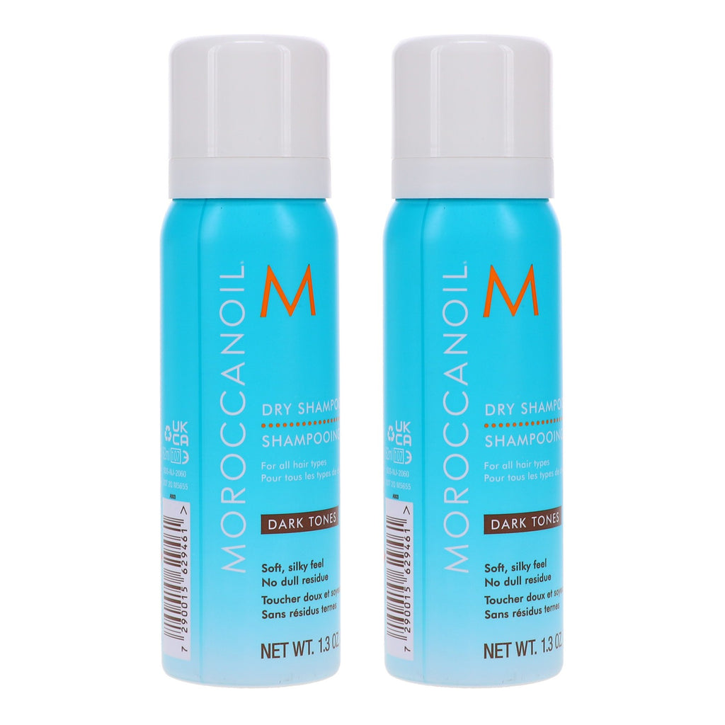 Dark Tones Dry Shampoo for Dark Hair 1.3 oz 2 Pack - Oil Absorbing & UV Protection