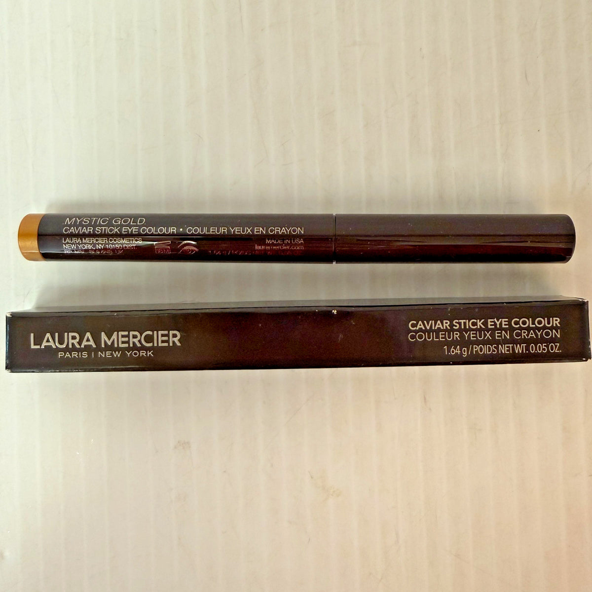 Long-Lasting Eyeshadow Stick - Mystic Gold, Creamy & Glitter Finish