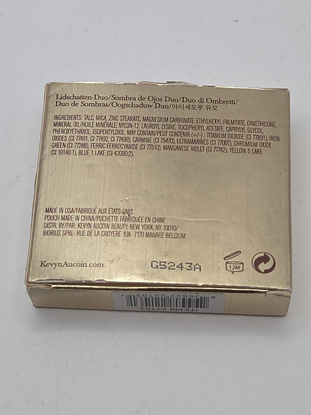 Kevyn Aucoin Eye Shadow Duo 203 - 0.16 oz New