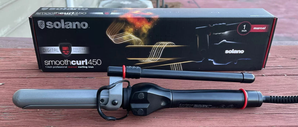 Professional 1-Inch Digital Curling Iron with Marcel Wand and Auto Shut Off