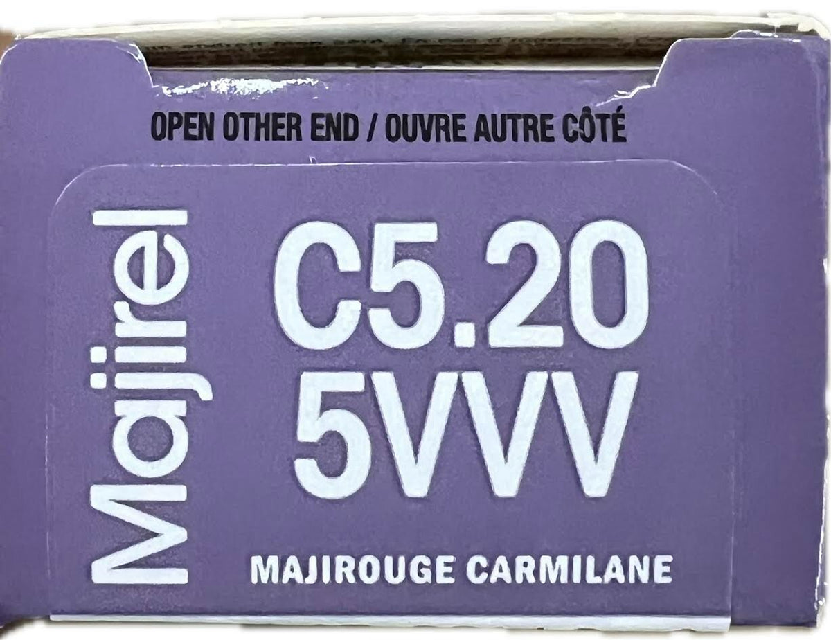 L'Oréal Majirouge Carmilane Permanent Hair Dye C5.20/5VVV - Vibrant Red Copper