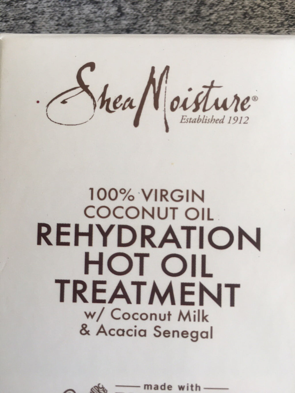 Shea Moisture Virgin Coconut Oil Rehydration Hot Oil Treatment 1 oz