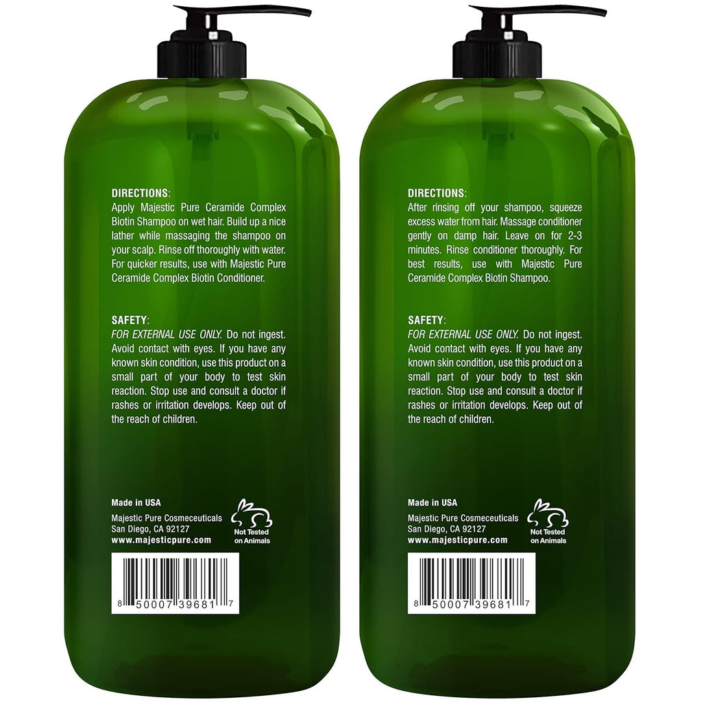 Sulfate-Free Biotin Hair Growth Set with Essential Oils - Color Safe & Gentle