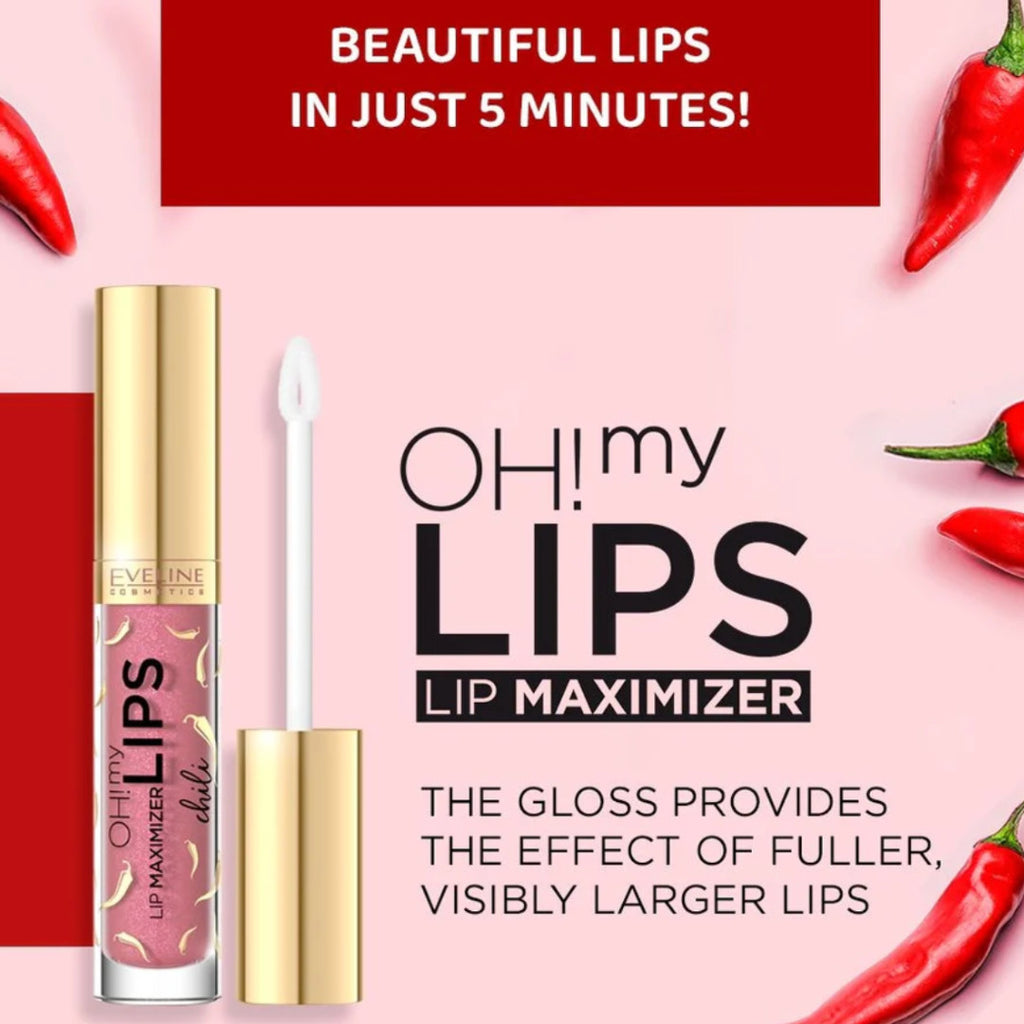 Lip Plumper Gloss with Natural Flavors - Bee Venom, Chili, Chocolate