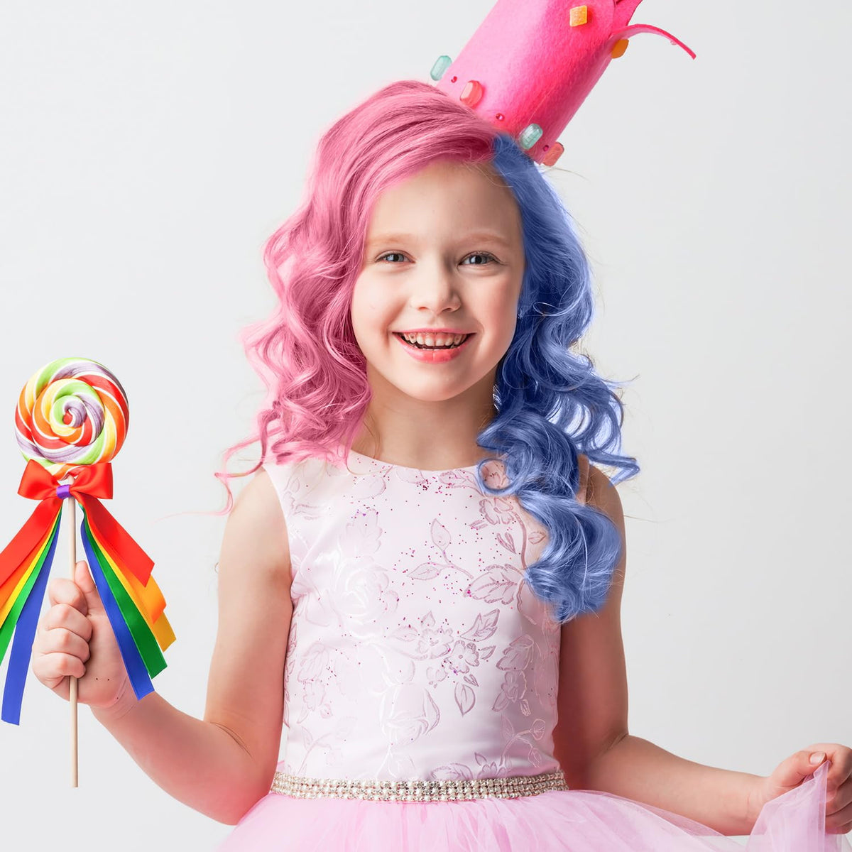 10 Color Hair Chalk Comb Set - Temporary Bright Hair Dye for Kids & Teens