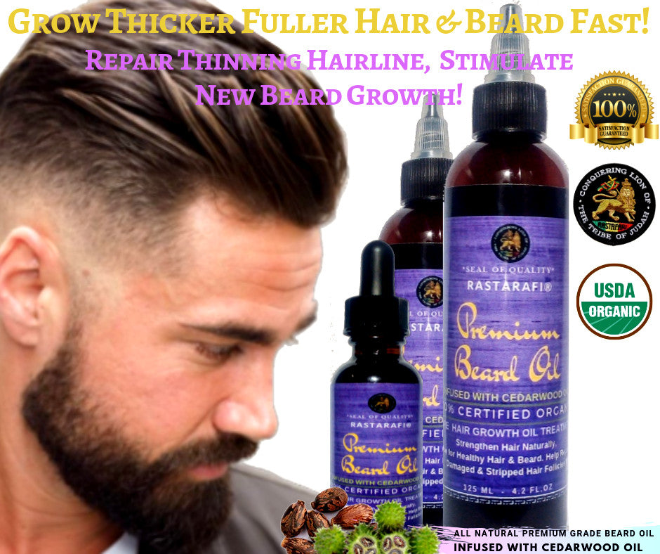 Premium Beard Oil for Fast Growth & Conditioning - All Sizes