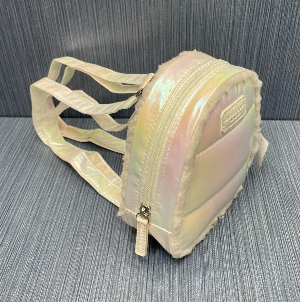 Set of 4 Cosmetic Bags - Bath & Body Works Puffer Backpack Style (6x5x4 inches)
