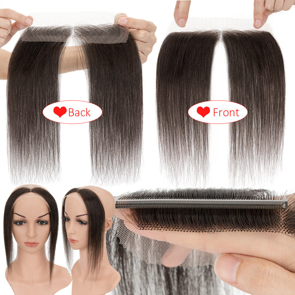 Full Lace Hair Topper for Women Receding Hairline Cover Remy Human Hair