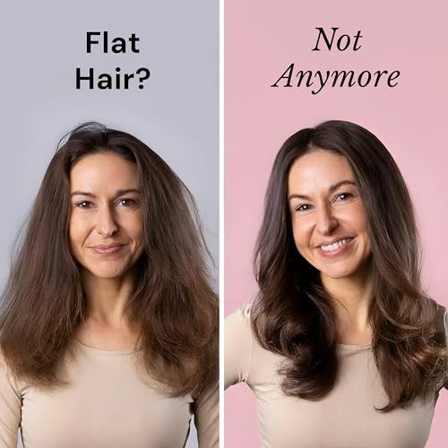 2-in-1 Titanium Blow Dryer Brush with Volumizing Oval Barrel - Frizz Control