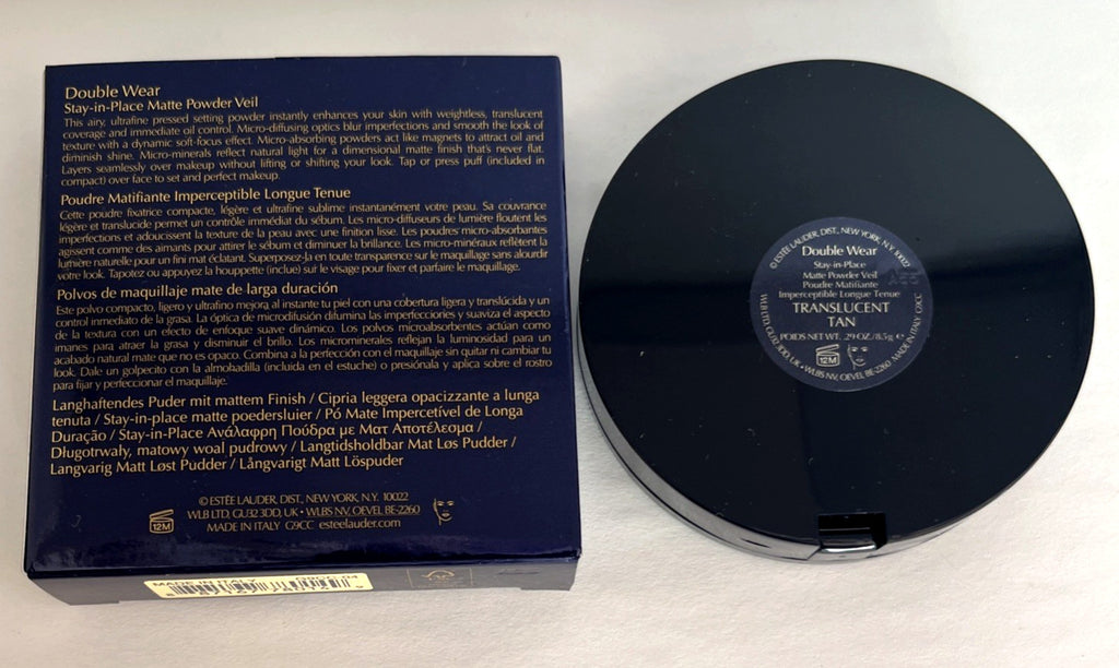 Estee Lauder Double Wear Stay-in-Place Matte Powder Veil Translucent Tan 8.5 g