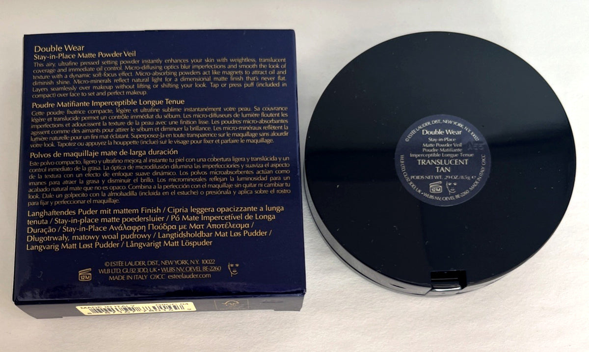 Estee Lauder Double Wear Stay-in-Place Matte Powder Veil Translucent Tan 8.5 g