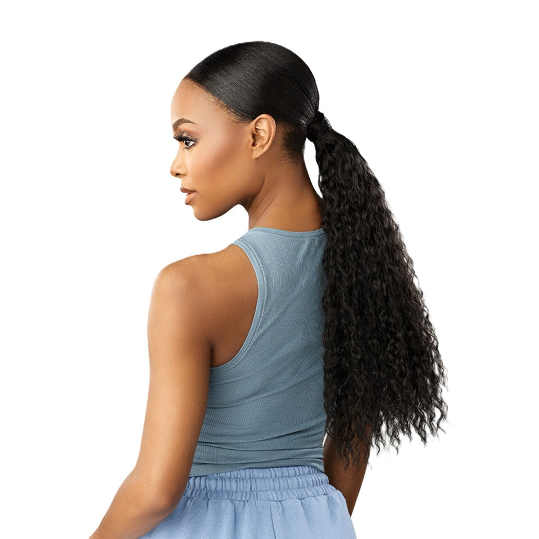 Synthetic Half Wig with Up & Down Styling - Instant Versatile Hairpiece