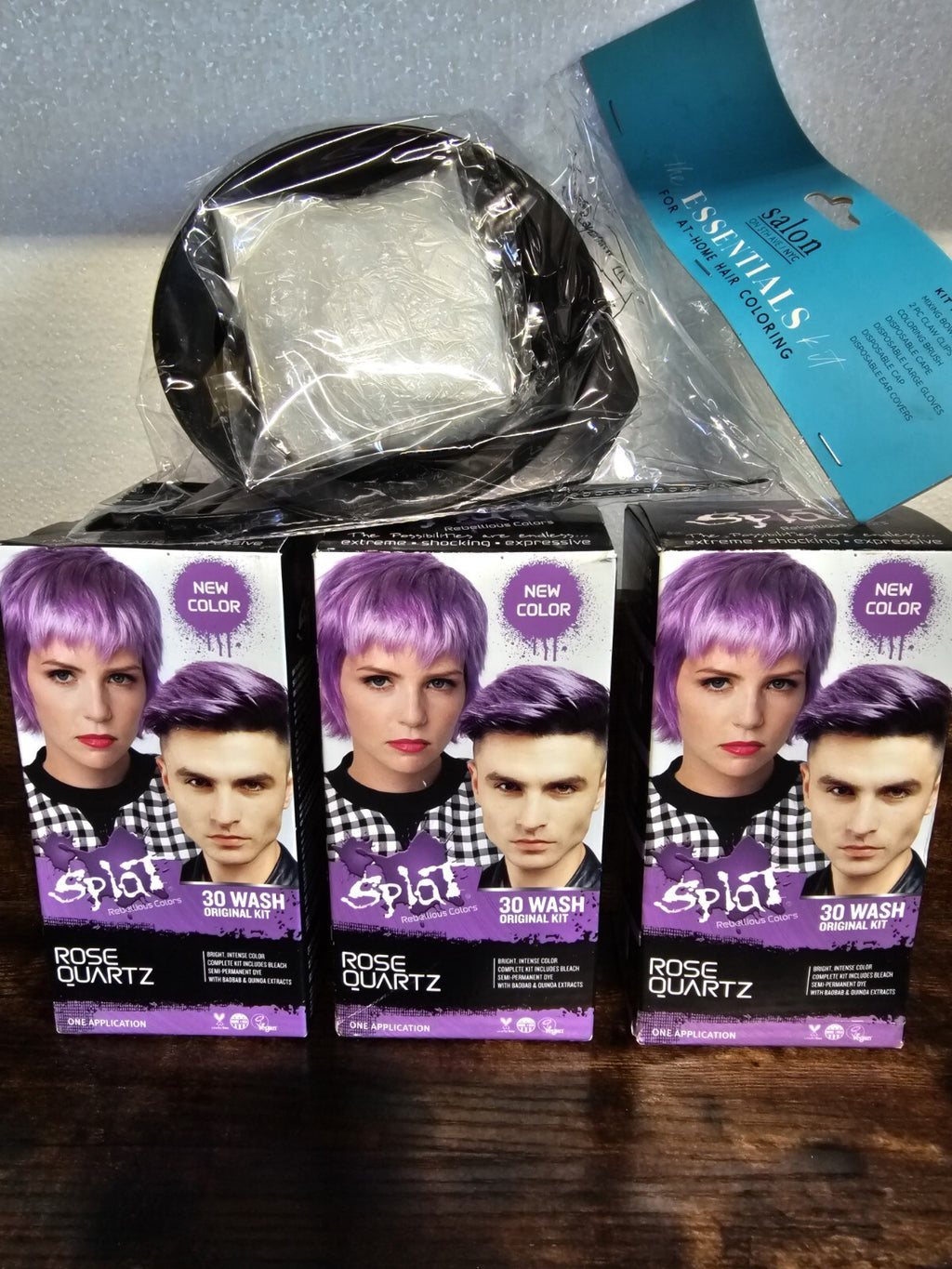 Rebellious Rose Quartz Hair Dye Kit with Coloring Bowl - Vibrant Hair Color