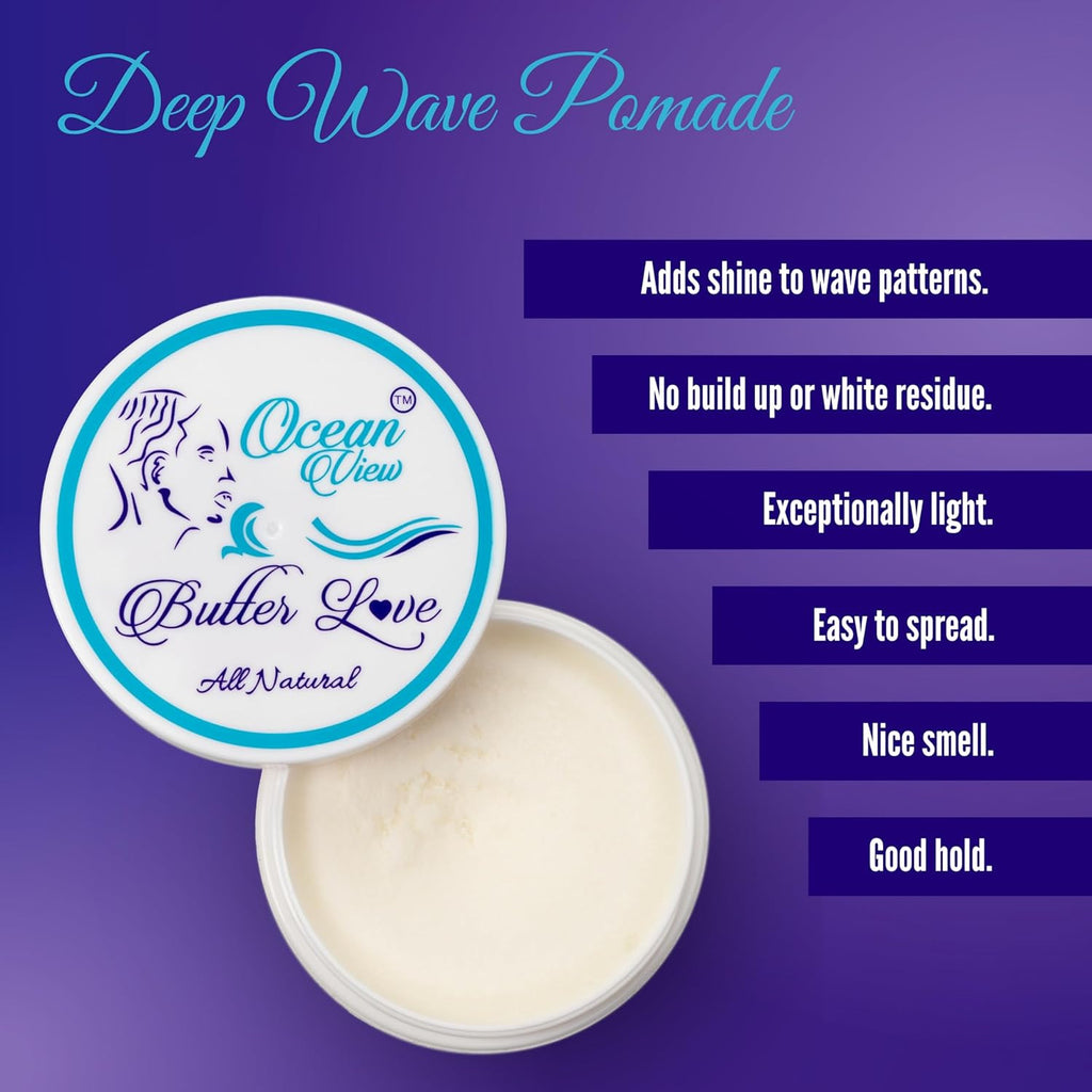 Wave Grease for Men & Women - Moisturizing 360 Wave Pomade, Strong Hold