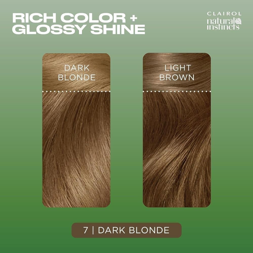 Natural Instincts Demi-Permanent Hair Color Kit - 7 Dark Blonde, Pack of 3