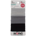 No Damage Comfy Ponytail Holders - Gray, 18 Pack