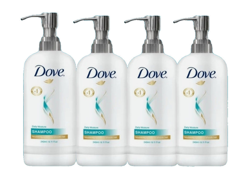 Pack of 4 Dove Hydrating Care Shampoo 8.11oz – Nourishing Hair Wash