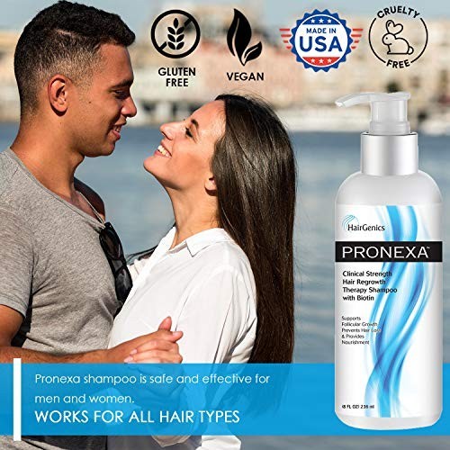 Clinical Strength Hair Growth Shampoo with Biotin Collagen DHT Blockers 8 oz