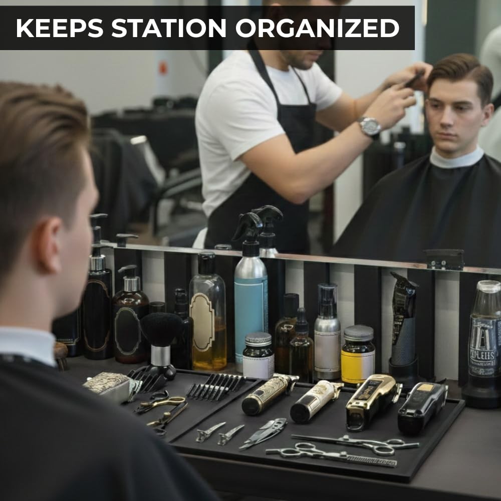 Extra Large Barber Mat 20x14 Inch Professional Anti-Slip Workstation Rubber Mat