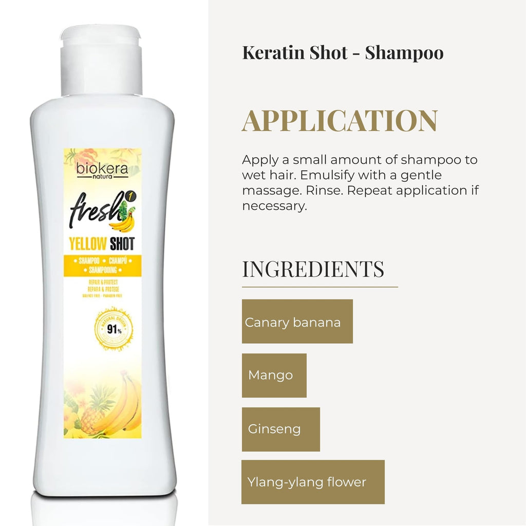 Vegan Repair Shampoo for Damaged Hair - 300ml, Sulfate & Paraben-Free
