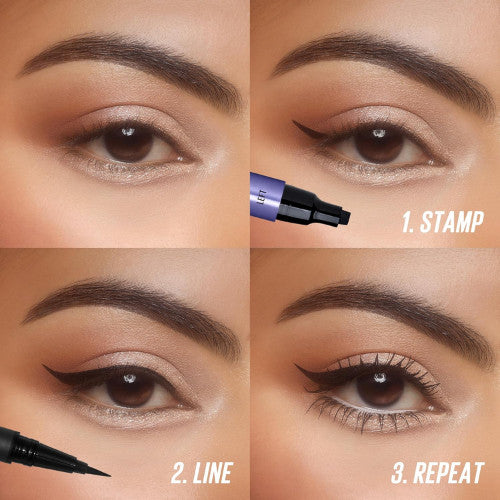 Waterproof Winged Eyeliner Pen with Stamp for Flawless Cat Eye Looks