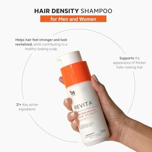 Revita Hair Density Shampoo for Thinning Hair - Color Safe, 205 mL - Boost Volume & Hair Health