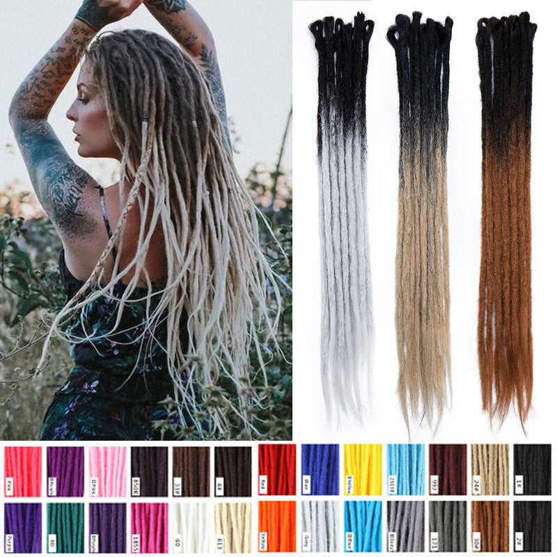 Synthetic Crochet Braiding Dreadlock Hair Extensions - Soft, Thick, Easy to Wear
