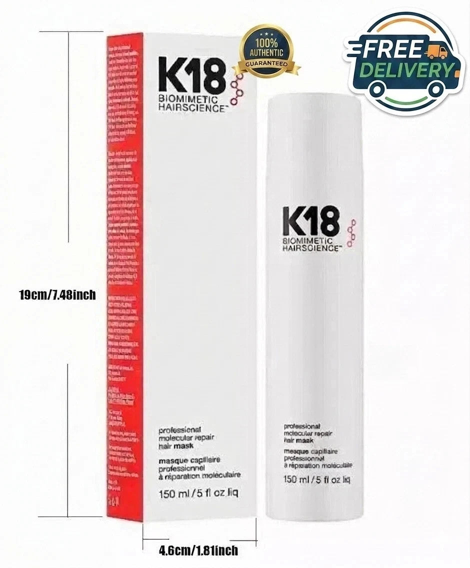 K18 Biomimetic Leave-In Hair Repair Mask – Damage & Split End Treatment 150ml