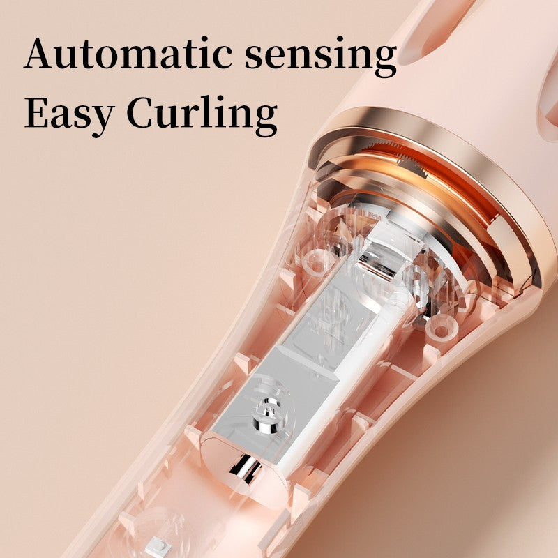 Automatic Hair Curler with 4 Modes, 32mm Rotating Curling Wand - Fast, Safe Styling