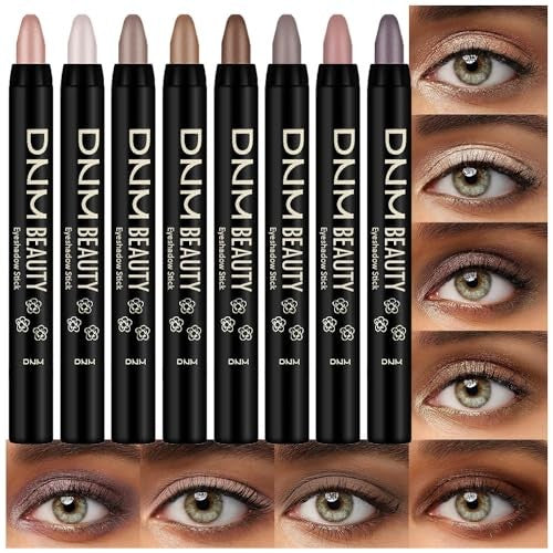 Kaely 8-Piece Cream Eyeshadow Stick Set Waterproof & Long-Lasting