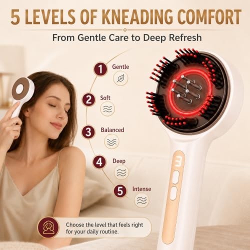 3-in-1 Cordless Scalp Massager & Hair Oil Applicator Waterproof Brush