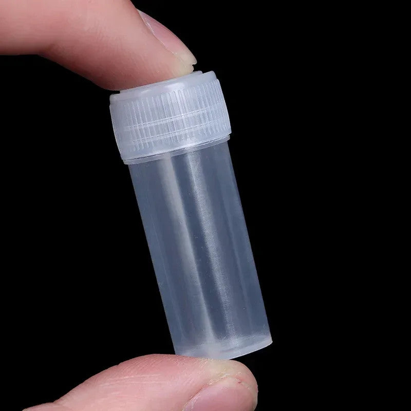 5ml Plastic Sample Jars - Small Storage Vials for Pills, Liquids & Powders