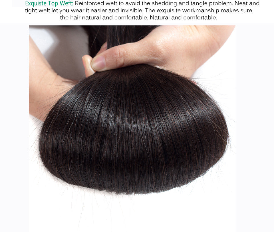 10A Mink Silky Straight Human Hair Bundles - Unprocessed Brazilian Remy Hair