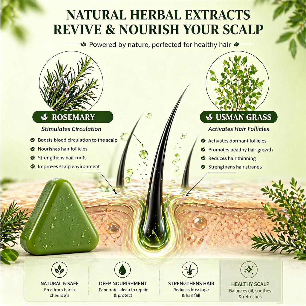 Rosemary & Amino Acids Shampoo Bar for Scalp Care - 4.2 oz