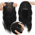 Women Clip-In Hairpiece Human Hair Toupee for Natural Look - 6.5x6.5in