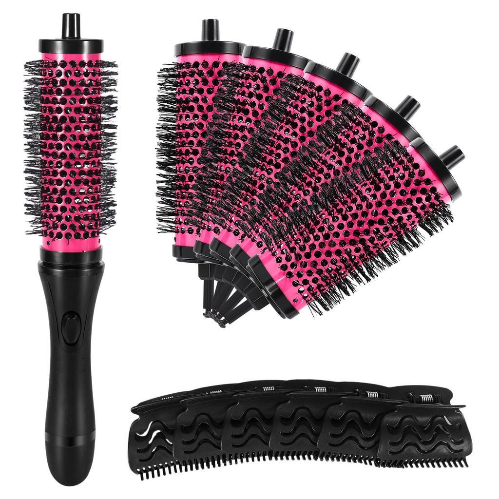 Detachable Handle Hair Roller Brush Set with 3 Sizes for Curling and Styling