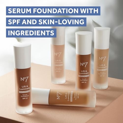 No7 Lift & Luminate Triple Action Serum Foundation SPF 15 - Warm Beige 30ml