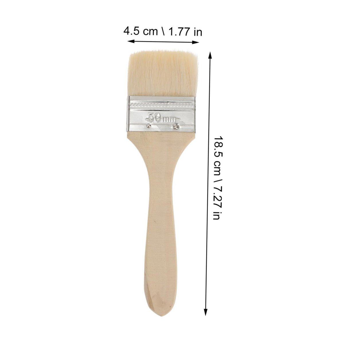 10-Piece Paint & Chip Brushes Set with Wooden Handles & Hybrid Bristles