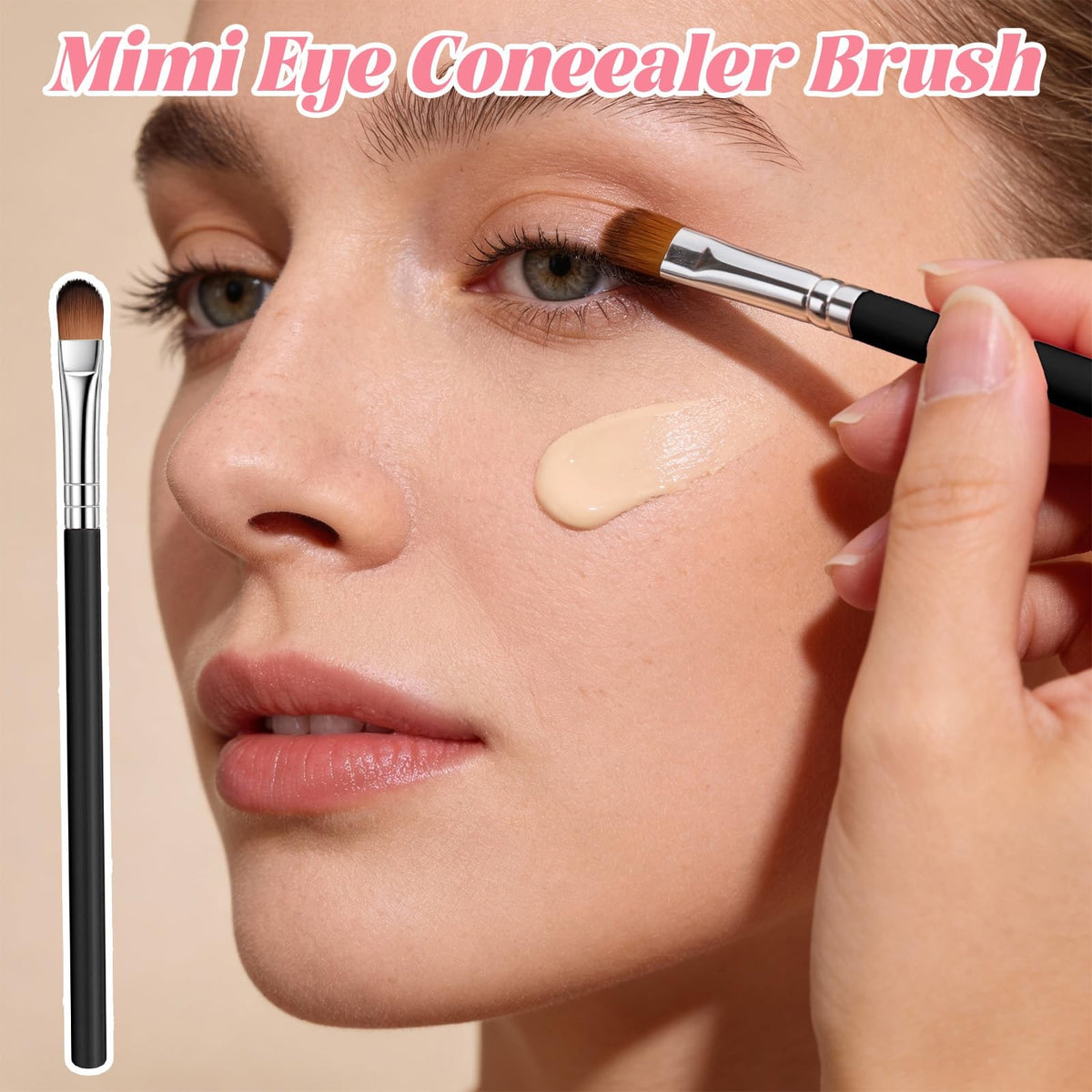 12-Piece Flat Concealer & Eyeshadow Brush Set Small Makeup Tools