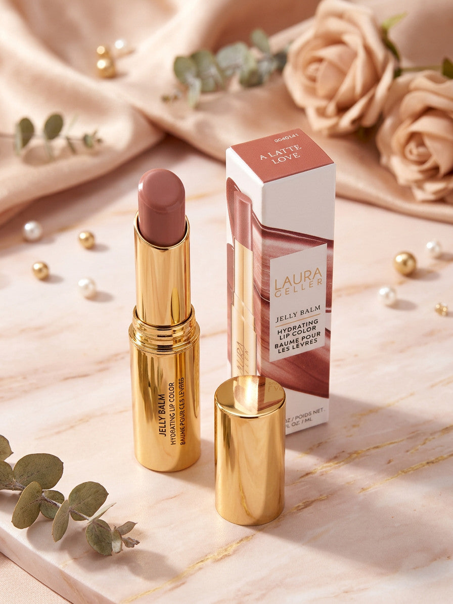 Hydrating Lip Balm Stick - Nourishing, Semi-Shine Lip Color with Squalane & Vitamin E